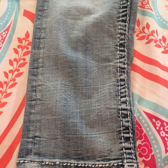 VIGOSS SZ 1/2 THE CHELSEA DENIM CAPRI LENGTH 21 - Picture 5 of 13